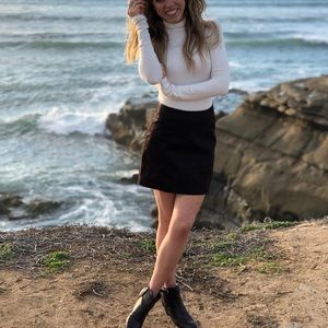 NWOT FP Modern Femme Vegan Suede Mini Skirt